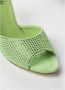 Paris Texas Groene Crystal Suede Stiletto Mules Green Dames - Thumbnail 3