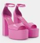 Paris Texas Rose-Flamingo Plateau Sandalen Pink Dames - Thumbnail 3