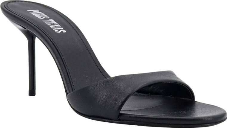 Paris Texas Iconische leren sandalen met stilettohak Black Dames