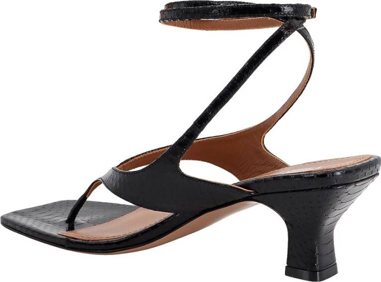 Paris Texas Leren sandalen met ayers-effect Black Dames