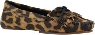 Paris Texas Loafers met luipaardprint en kwastdetail Multicolor Dames