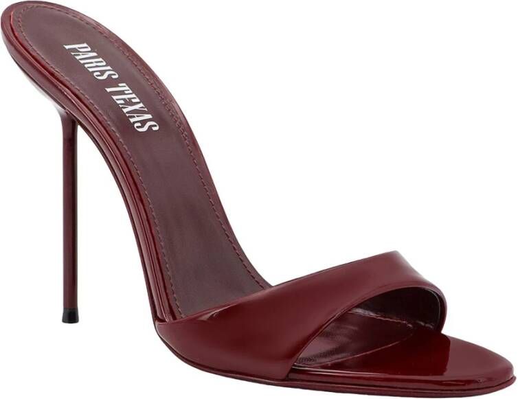 Paris Texas Patent Leren Stiletto Sandalen Red Dames