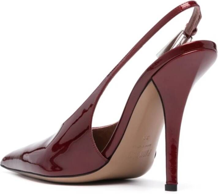 Paris Texas Puntige slingback-pumps in Pinot Noir Red Dames