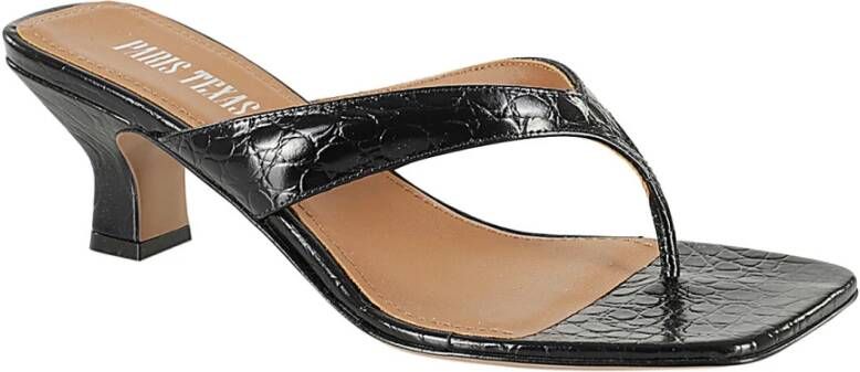 Paris Texas Stijlvolle Portofino Mule Sandalen Black Dames