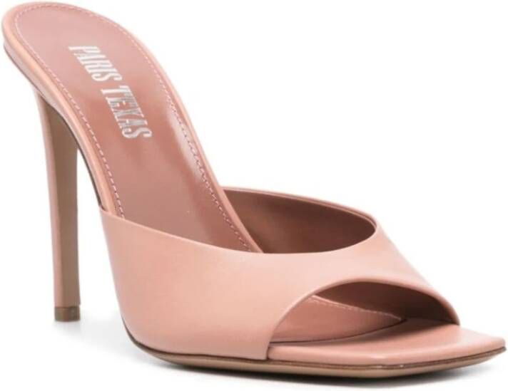 Paris Texas Stiletto Mule Platte Schoenen Pink Dames