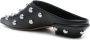 Paris Texas Studded Zwarte Leren Blokhak Schoenen Black Dames - Thumbnail 2