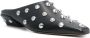 Paris Texas Studded Zwarte Leren Blokhak Schoenen Black Dames - Thumbnail 3