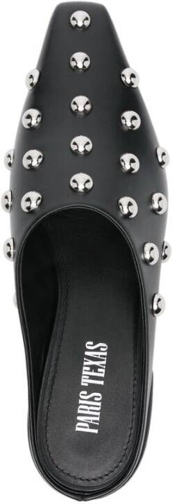 Paris Texas Studded Zwarte Leren Blokhak Schoenen Black Dames