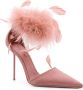 Paris Texas Veren Detail Satijnen Sandalen Stiletto Hak Pink Dames - Thumbnail 2