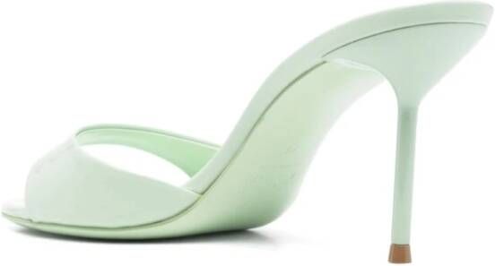 Paris Texas Zwarte Leren Sandalen voor Vrouwen Green Dames