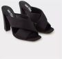 Paris Texas Zwarte Satijnen Cross Strap Hakken Black Dames - Thumbnail 2