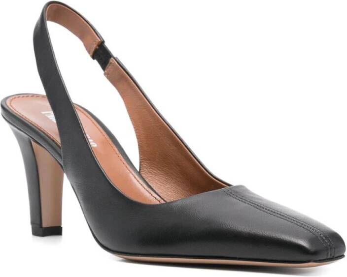 Paris Texas Zwarte Slingback Blokhak Schoenen Black Dames