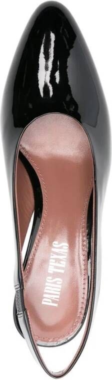 Paris Texas Zwarte Slingback Blokhak Schoenen Black Dames