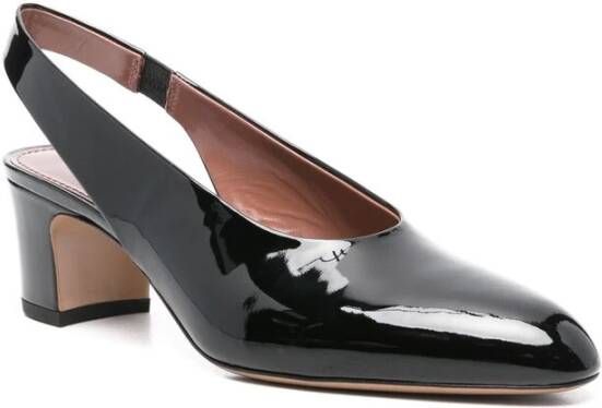 Paris Texas Zwarte Slingback Blokhak Schoenen Black Dames