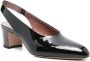 Paris Texas Zwarte Slingback Blokhak Schoenen Black Dames - Thumbnail 4