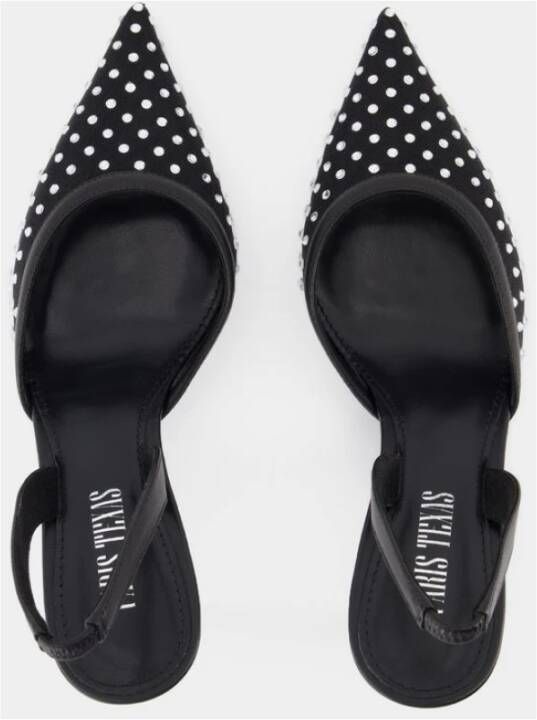 Paris Texas Zwarte Slingback Pumps met Mesh Black Dames