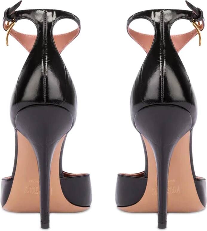 Paris Texas Zwarte T-Strap Pump met hoge hak Black Dames