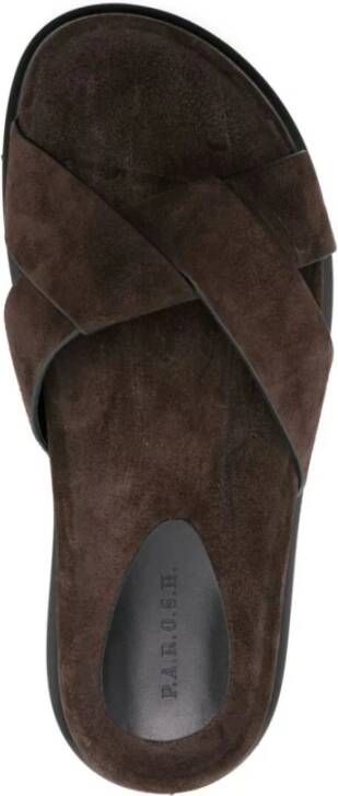 P.a.r.o.s.h. Bruine Sandaal Slippers Brown Dames