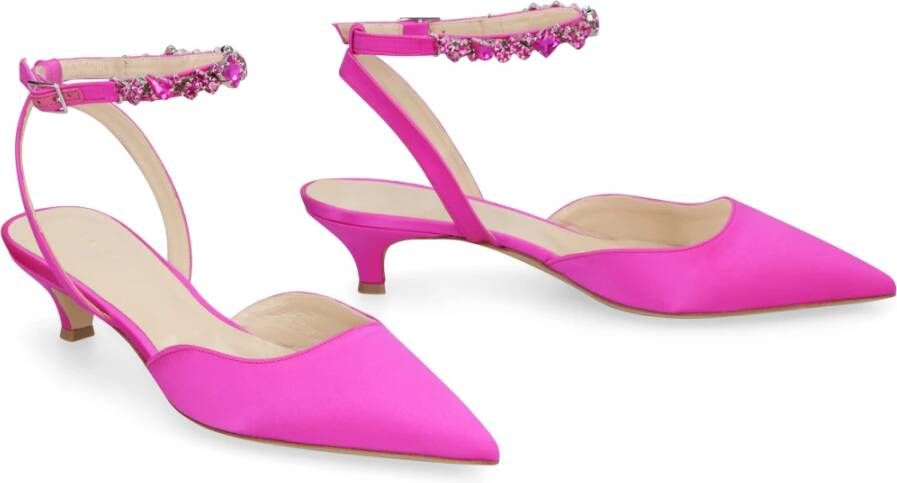 P.a.r.o.s.h. Slingback Pumps met Strass Pink Dames