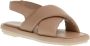 Patrizia Bonfanti Beige Leren Sandalen Zachte Kruisband Beige Dames - Thumbnail 2