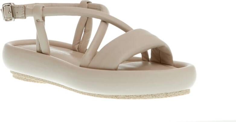 Patrizia Bonfanti Beige Sandaal Sleehak Laag Beige Dames