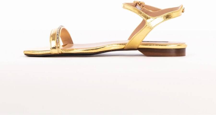 PATRIZIA PEPE Elegante Zomer Sandalen Goud Ster Yellow Dames