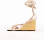 PATRIZIA PEPE Elegante zomer sleehak sandalen Beige Dames - Thumbnail 4