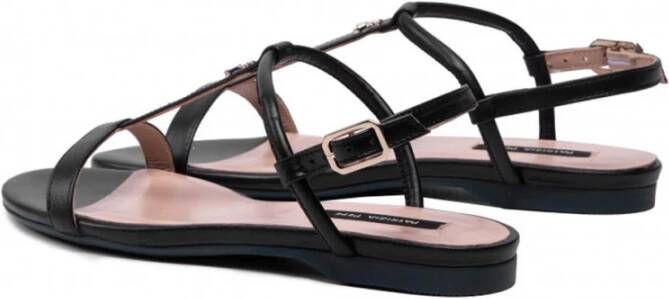 PATRIZIA PEPE Flat Sandals Zwart Dames