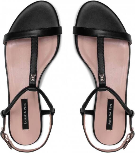 PATRIZIA PEPE Flat Sandals Zwart Dames