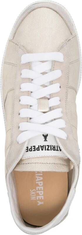 PATRIZIA PEPE Gouden Sneaker Skin '93 Schoenen Yellow Dames