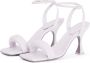 PATRIZIA PEPE Monochrome Vierkante Sandalen Paars Dames - Thumbnail 3