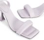 PATRIZIA PEPE Monochrome Vierkante Sandalen Paars Dames - Thumbnail 5