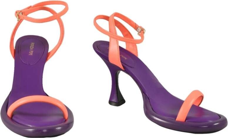 PATRIZIA PEPE Leren Schoenen 100% Leren Zool Purple Dames