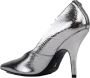 PATRIZIA PEPE Zilver Leren Rivet Platte Schoenen Gray Dames - Thumbnail 2