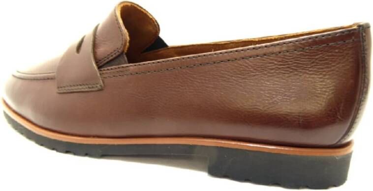 Paul Green Bruine Leren Schoenen Brown Dames