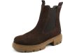 Paul Green Chelsea Boots van bruin leer Brown Dames - Thumbnail 3