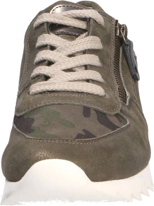 Paul Green Groene Veterschoenen Green Dames