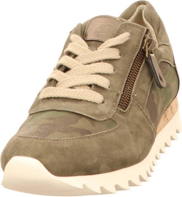 Paul Green Groene Veterschoenen Green Dames