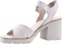 Bruin Tinten 7582 Sandalen Dames Beige - Thumbnail 12