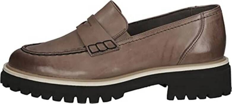 Paul Green Slipper Mokassin Beige Damesschoenen Brown Dames