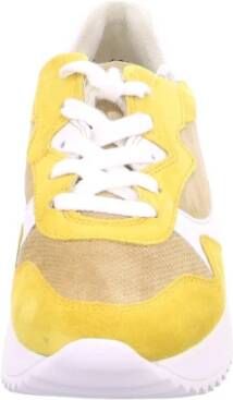 Paul Green Zacht Suède Marigold Grain Sneakers Yellow Dames