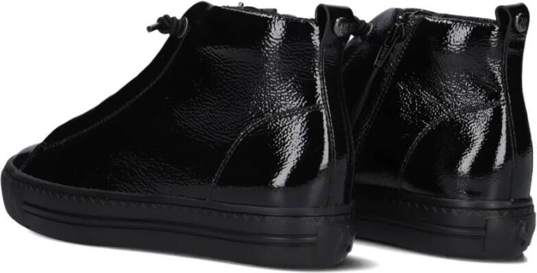 Paul Green Zwarte hoge sneakers stijlvol model Black Dames