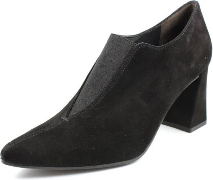 Paul Green Zwarte Leren Schoenen Black Dames