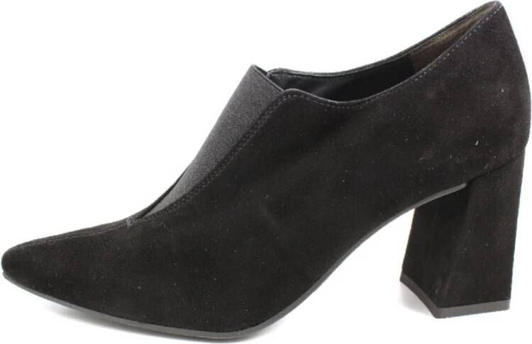 Paul Green Zwarte Leren Schoenen Black Dames