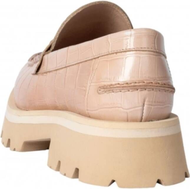 Paul Smith Beige Leren Plateau Moccasins Beige Dames