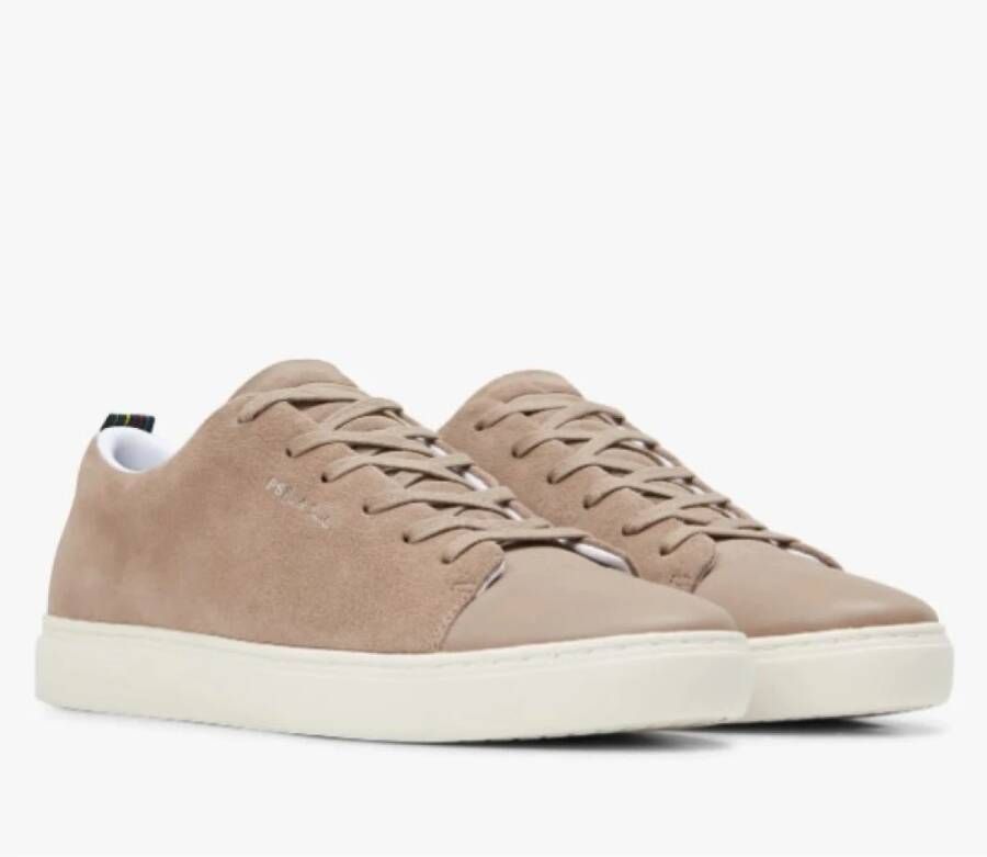 Paul Smith Bruin Leren Lage Sneakers Brown Heren