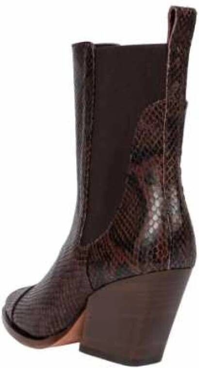 Paul Smith Python Effect Westernlaarzen Topaz Brown Dames