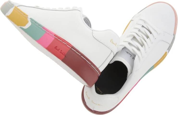 Paul Smith Swirl leren sneakers in wit White Dames