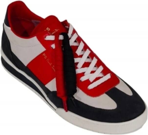 Paul Smith UK Olympische Vlag Leren Sneakers Multicolor Heren