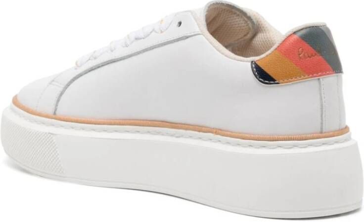 Paul Smith Witte Leren Sneakers met Logoprint White Dames